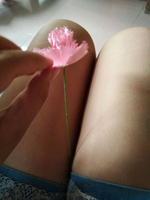 叠康乃馨花 第10步