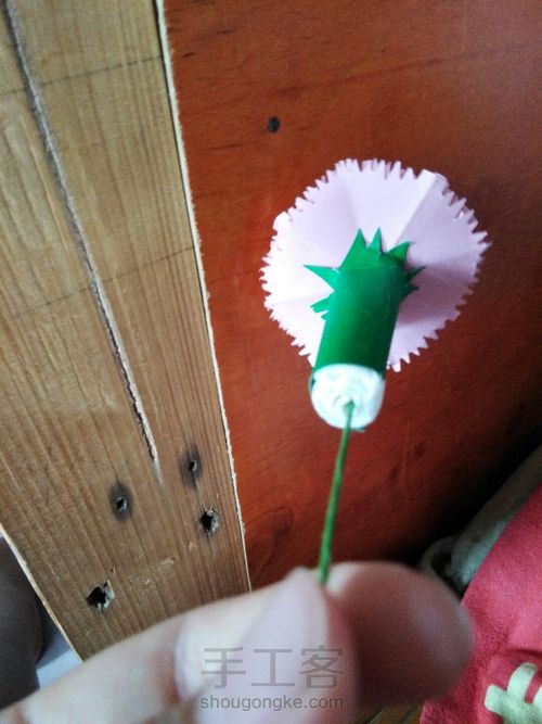 叠康乃馨花 第11步