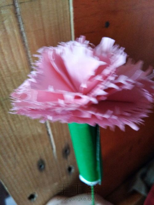 叠康乃馨花 第12步