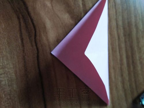 叠康乃馨花 第2步