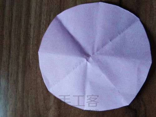 叠康乃馨花 第5步