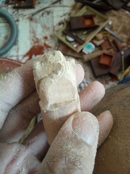 雕刻小貔貅 第5步