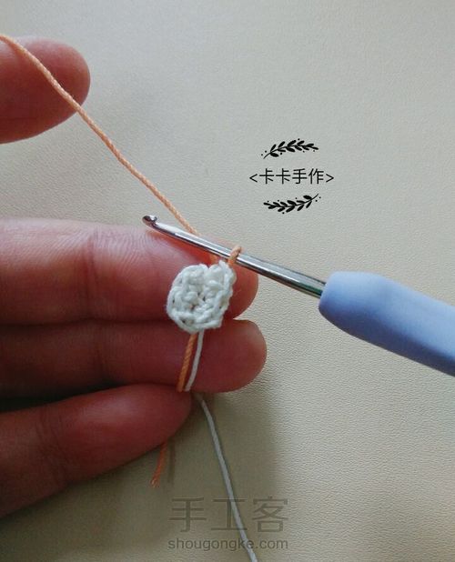 钩编小鹿胸针一枚 第10步