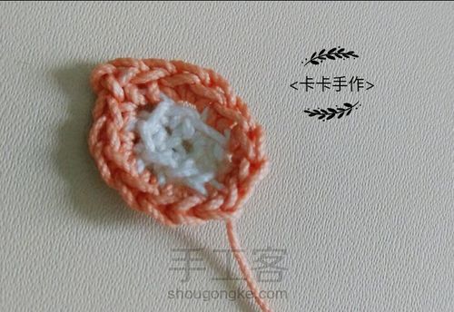 钩编小鹿胸针一枚 第13步