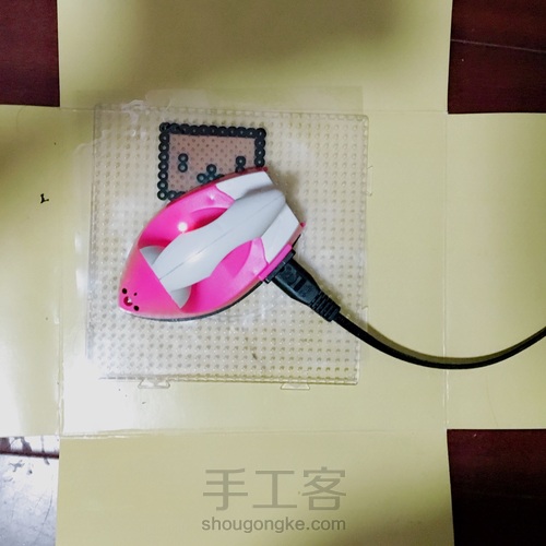 拼豆   阿楞机器人    空白版 第9步