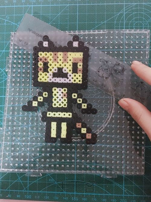 拼豆    小猫阿楞 第11步