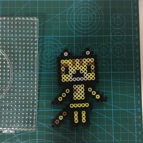 拼豆    小猫阿楞 第12步