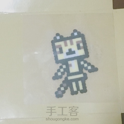 拼豆    小猫阿楞 第13步