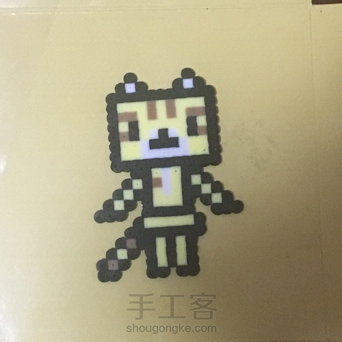 拼豆    小猫阿楞 第14步