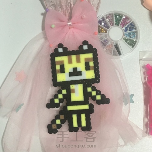 拼豆    小猫阿楞 第15步