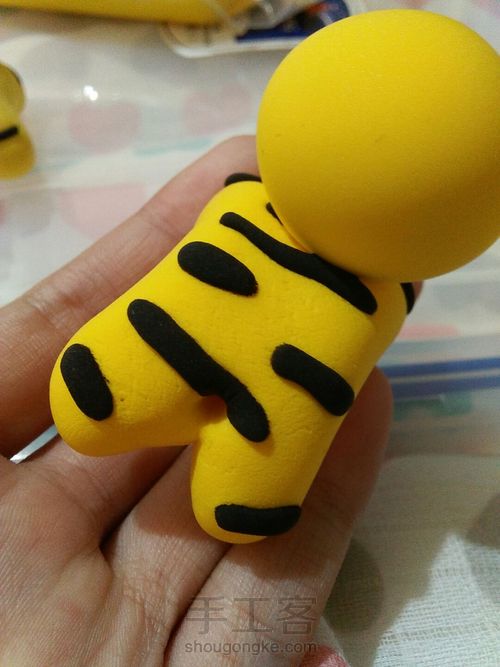 手把手教你捏小老虎 第5步