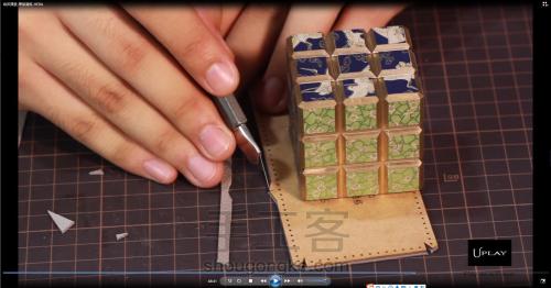 手工皮具教程 | Hera钻石包 视频及图文制作过程 第102步