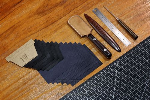 手工皮具 | 一份诚意的手工皮具功课，三折横款短夹怎么做？ 第3步