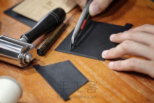手工皮具 | 一份诚意的手工皮具功课，三折横款短夹怎么做？ 第74步