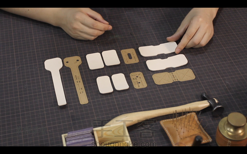 手工皮具 | Mercury邮差包简单制作流程 第4步