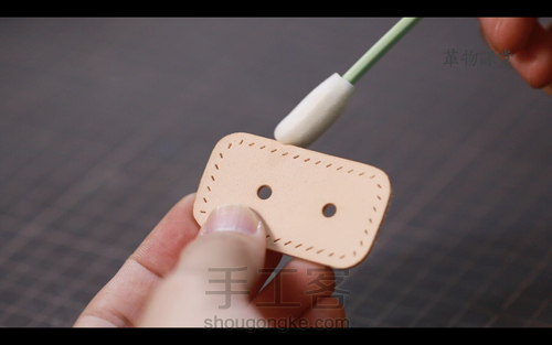 手工皮具 | Mercury邮差包简单制作流程 第7步