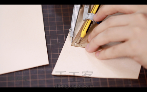 手工皮具 | Mercury邮差包简单制作流程 第25步