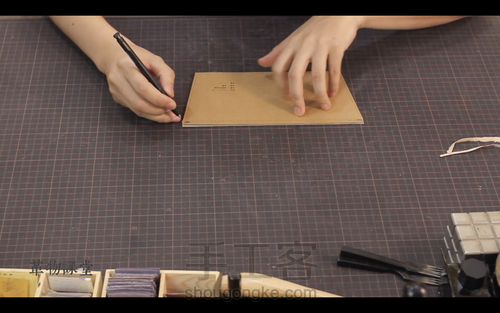 手工皮具 | Mercury邮差包简单制作流程 第27步