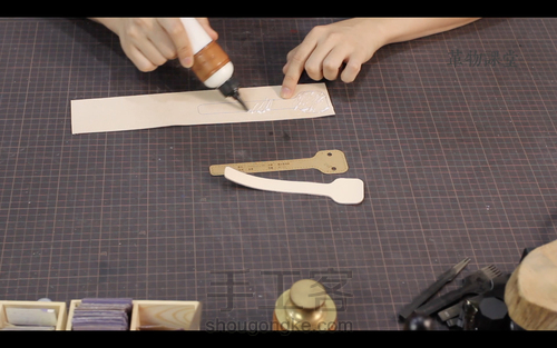 手工皮具 | Mercury邮差包简单制作流程 第35步