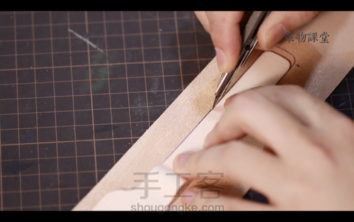 手工皮具 | Mercury邮差包简单制作流程 第37步