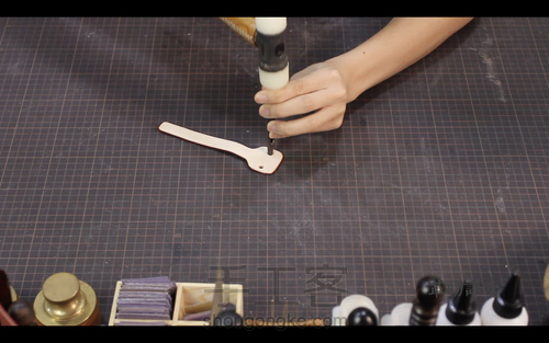 手工皮具 | Mercury邮差包简单制作流程 第39步