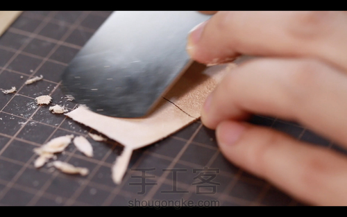 手工皮具 | Mercury邮差包简单制作流程 第69步