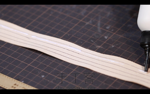 手工皮具 | Mercury邮差包简单制作流程 第71步