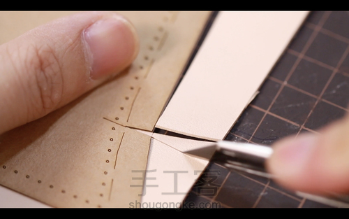 手工皮具 | Mercury邮差包简单制作流程 第81步