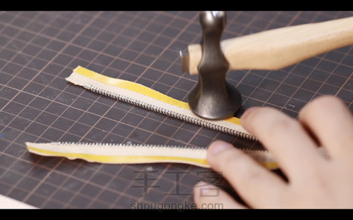 手工皮具 | Mercury邮差包简单制作流程 第97步