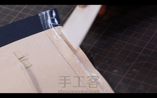手工皮具 | Mercury邮差包简单制作流程 第103步