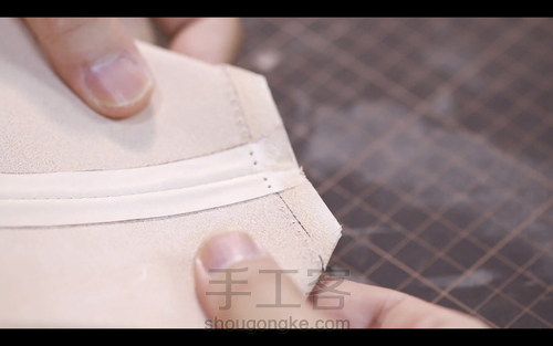 手工皮具 | Mercury邮差包简单制作流程 第108步