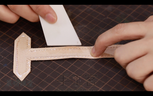 手工皮具 | Mercury邮差包简单制作流程 第117步