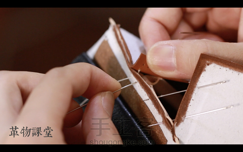 手工皮具 | Mercury邮差包简单制作流程 第119步