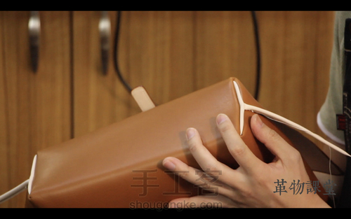 手工皮具 | Mercury邮差包简单制作流程 第121步