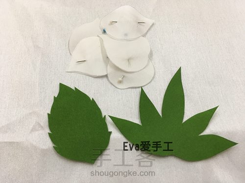 手工烫花系列之唯美头饰-花环的教程（#造花#） 第3步