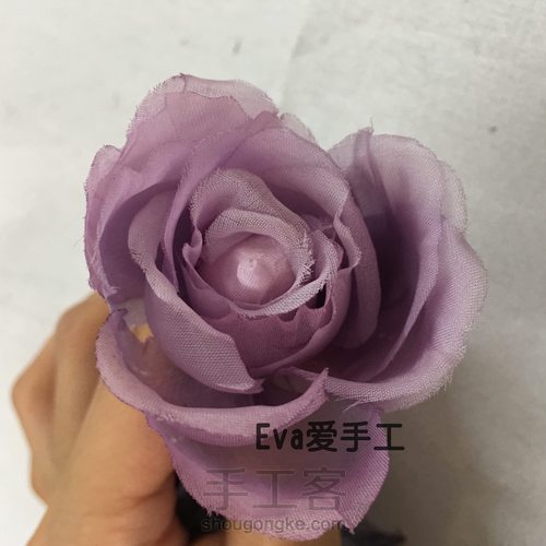 手工烫花系列之唯美头饰-花环的教程（#造花#） 第10步