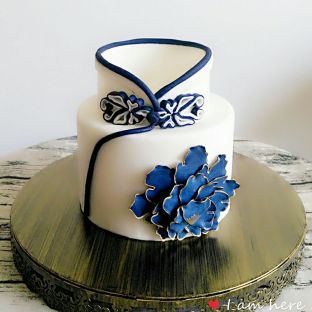 翻糖蛋糕——中式礼服