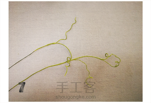 纸艺香豌豆 第7步