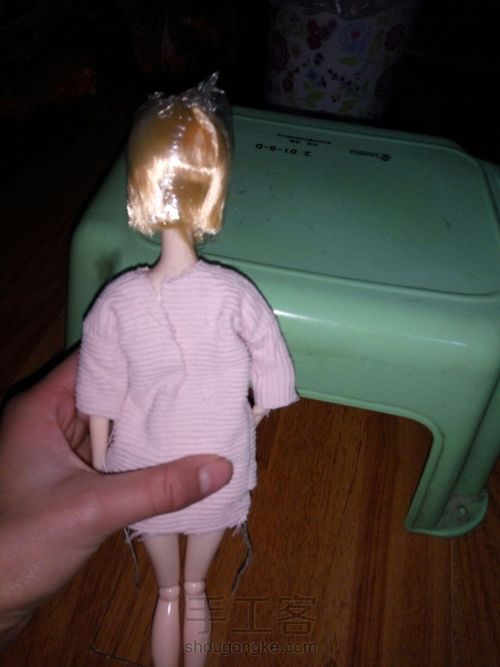 芭比娃娃,小布,短袖教程 第10步