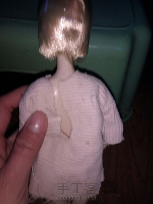 芭比娃娃,小布,短袖教程 第9步
