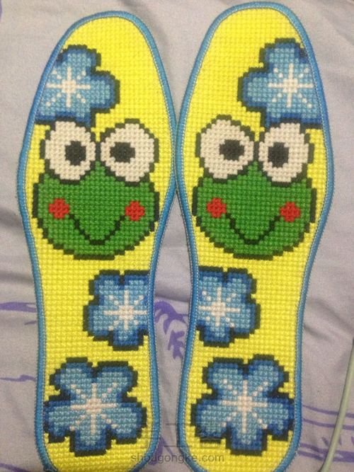 十字绣鞋垫 第1步