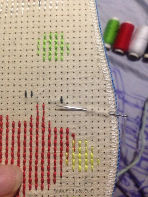 十字绣鞋垫 第7步