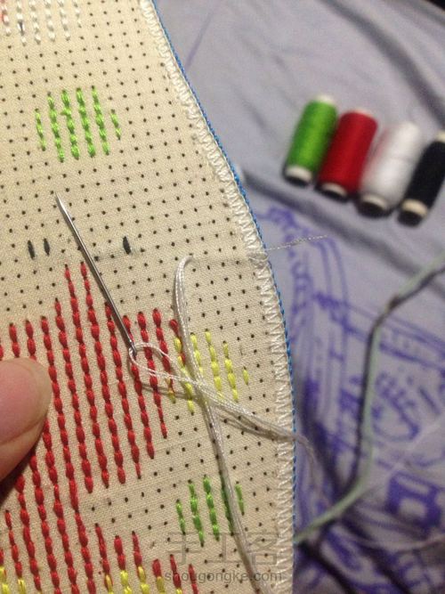 十字绣鞋垫 第8步