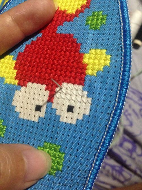 十字绣鞋垫 第10步