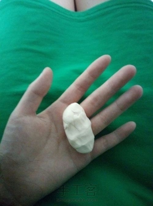 超轻粘土 捏腿教程 第1步