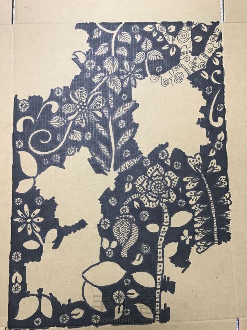 原创纸盒立体线描秘密花园-小米老师 第12步