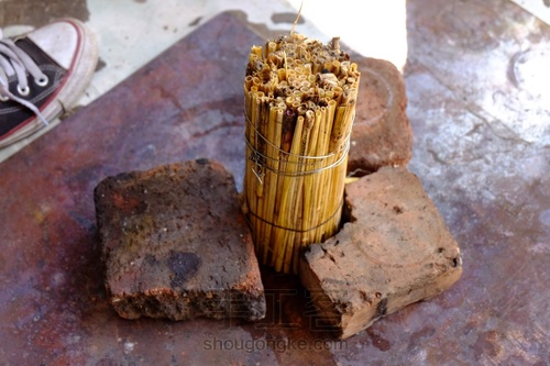 稻草铸造纯银吊坠 第3步