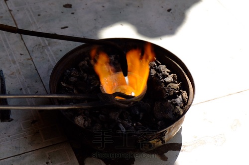 稻草铸造纯银吊坠 第4步