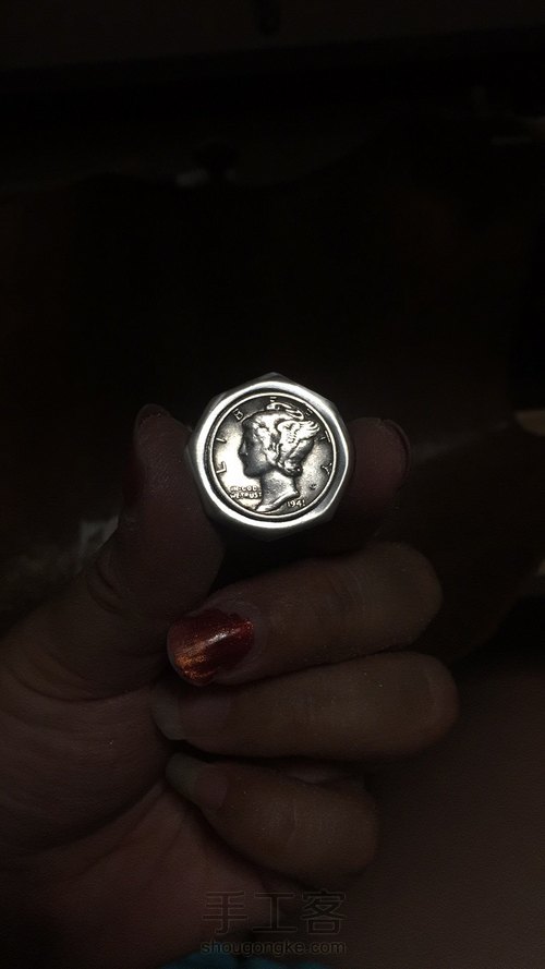 老银币改造项链吊坠 第6步