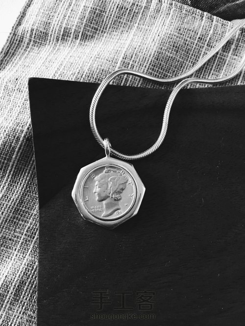 老银币改造项链吊坠 第9步